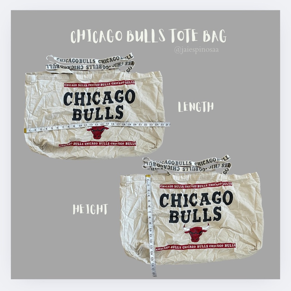 Chicago Bulls Tote Bag Primark 100% Cotton